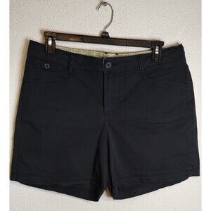 Lee Natural Fit Women's Size 16 Black Midrise Shorts